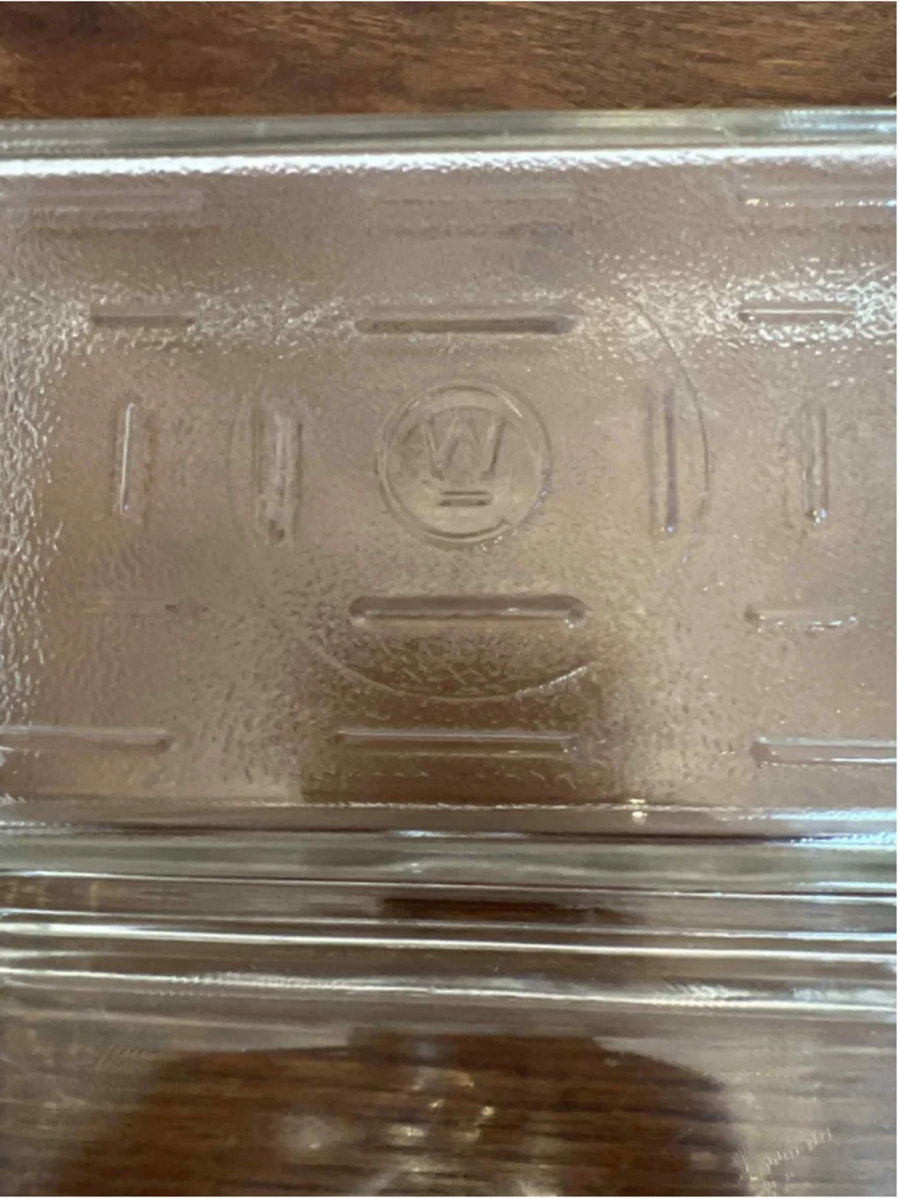 Vintage Wheaton Glass Refrigerator Dish with Lid 9” Clear Glass Storage Box MCM